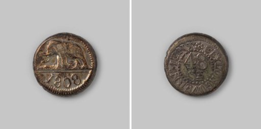 Rixdollar of 48 stuivers from Sri Lanka, Ceylon, 1808