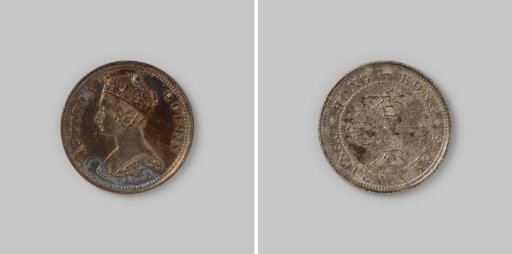 10 cents from Hong Kong of Queen Victoria, 1893