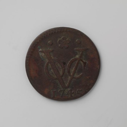 Duit of the VOC from Holland, 1745