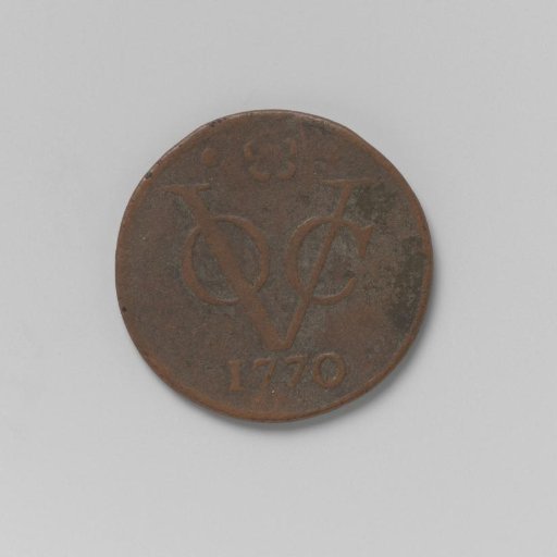 ½ duit of the VOC from Holland, 1770