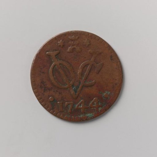 Duit of the VOC from Zeeland, 1744