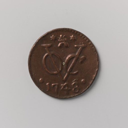 Duit of the VOC from Zeeland, 1748