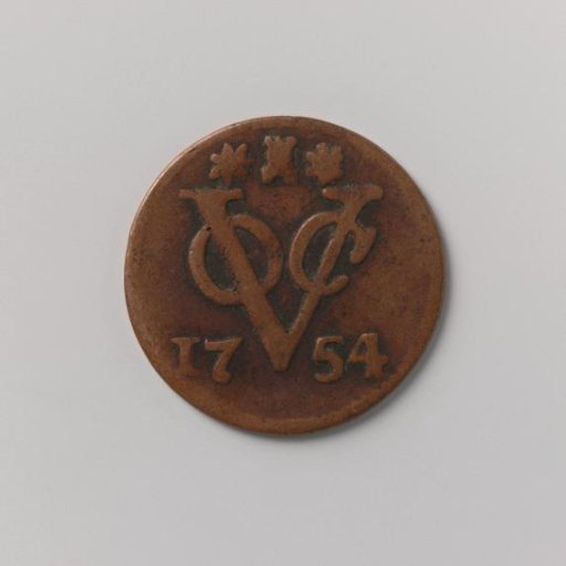 Duit of the VOC from Zeeland, 1754