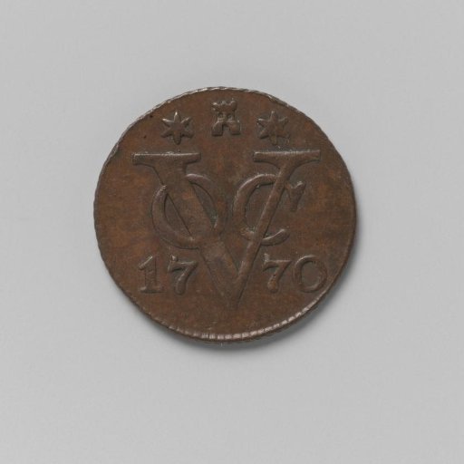 ½ duit of the VOC from Zeeland, 1770