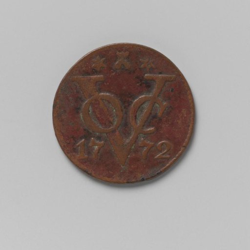 ½ duit of the VOC from Zeeland, 1772