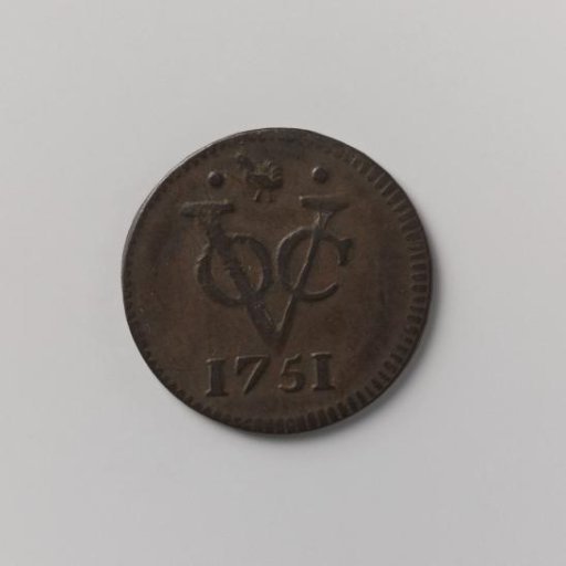 Duit of the VOC from Westfriesland, 1751