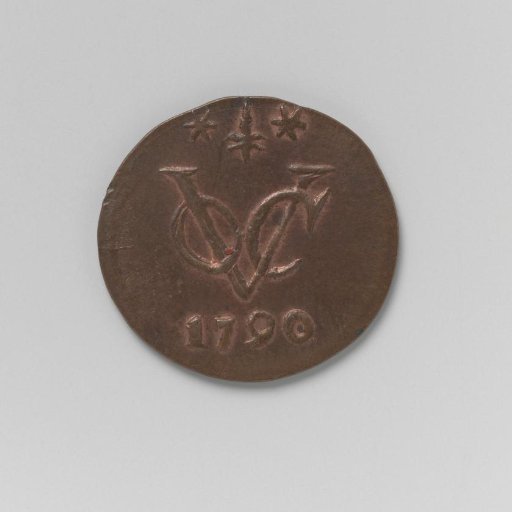 ½ duit of the VOC from Gelderland, 1790