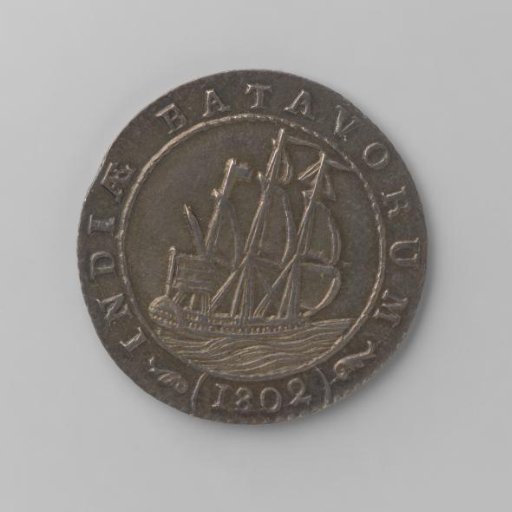 ½ guilder for the Dutch East Indies, 1802