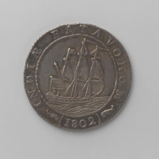 ½ guilder for the Dutch East Indies, 1802