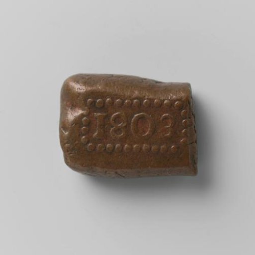 Chunk of 1 stuiver of the Dutch East Indies, 1803
