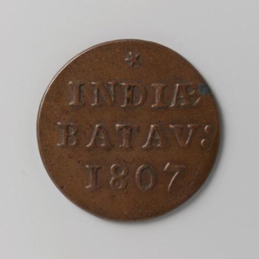 Duit for the Dutch East Indies from Holland, 1807