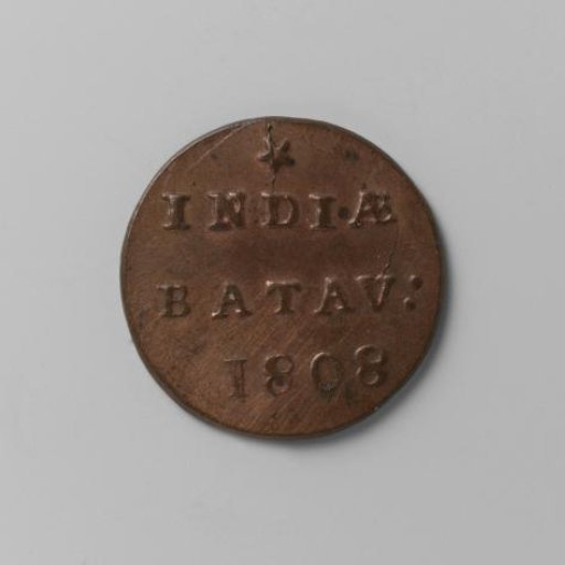 ½ duit for the Dutch East Indies from Holland, 1808