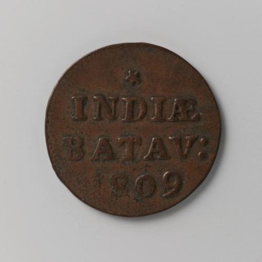 Duit for the Dutch East Indies from Holland, 1809