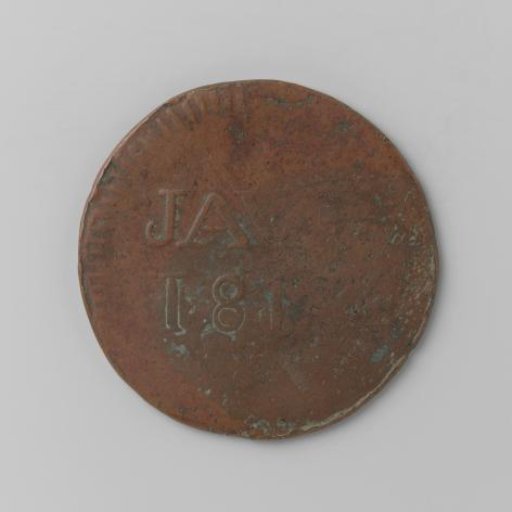 Stuiver for the Dutch East Indies during British rule, 1814