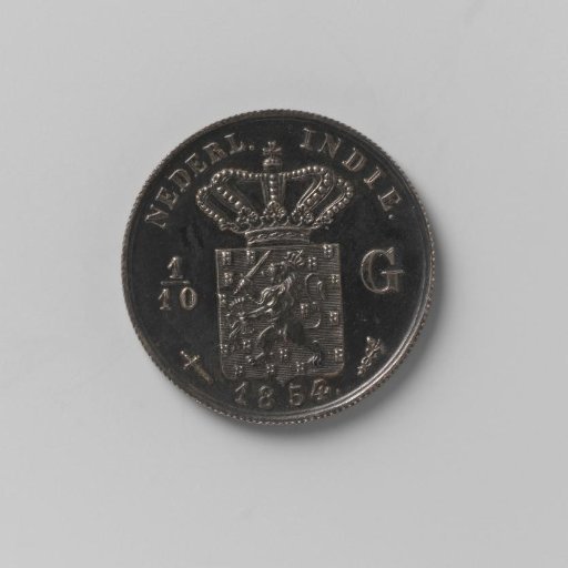 1/10 guilder of the Dutch East Indies, 1854