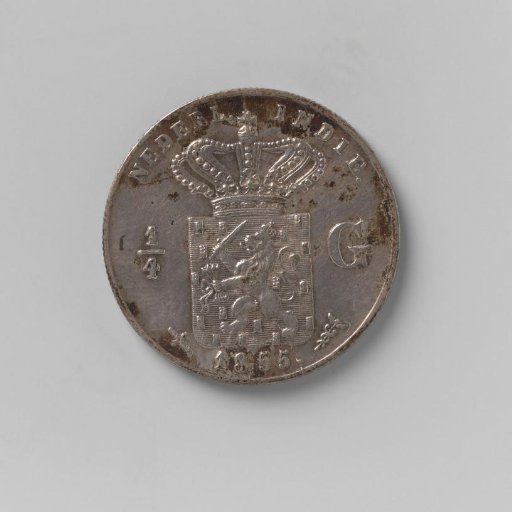 1/4 guilder of the Dutch East Indies, 1855