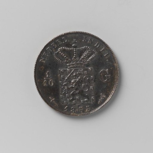 1/10 guilder of the Dutch East Indies, 1855