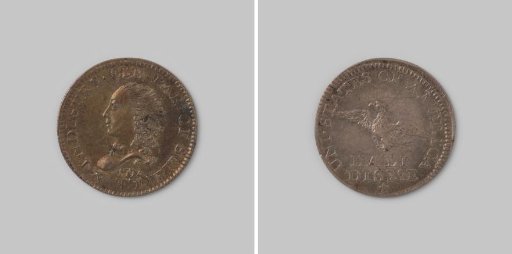 Half dime or 5 cents from the United States of America, 1792