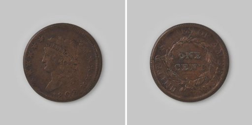 Cent from the United States of America, 1808