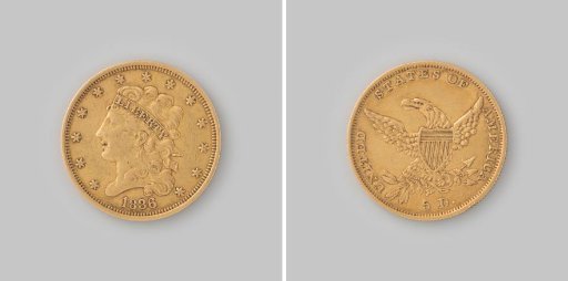 Five dollars or half eagle from the United States of America, 1836