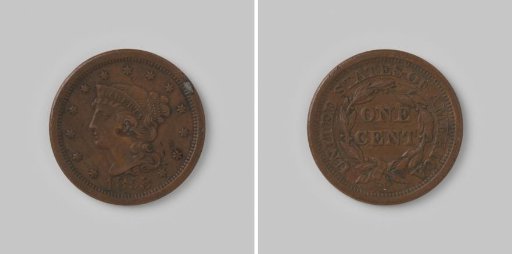 Cent from the United States of America, 1853
