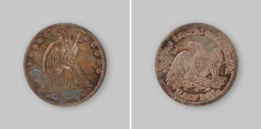 Half dollar from the United States of America, 1854