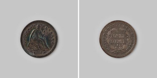 Half dime or 5 cents from the United States of America, 1856