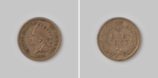 Cent from the United States of America, 1860