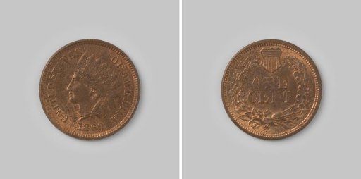 Cent from the United States of America, 1869