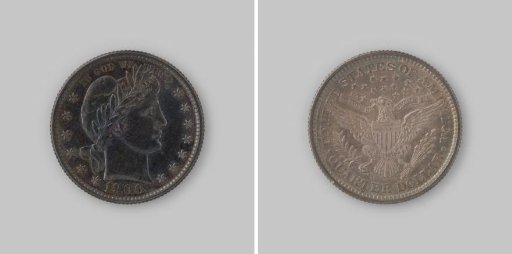 Quarter dollar from the United States of America, 1900