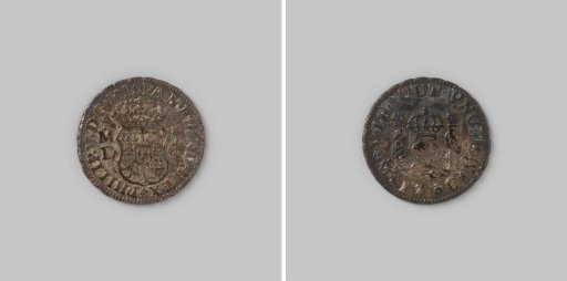 ½ real from Mexico of King Philip V, 1736