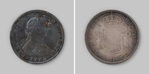 Peso or eight reals from Mexico of King Charles III, 1772