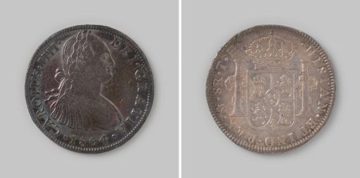 Peso or eight reals from Mexico of King Charles IV, 1804
