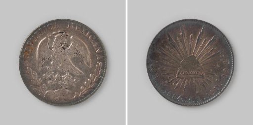Peso or eight reals from Mexico (Álamos), 1884