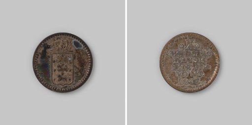 Ten skilling or real from Danish West Indies (Virgin Islands) of King Christian VIII, 1845