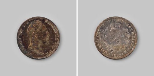 ½ guilder from Essequibo & Demarary of King William IV, 1832