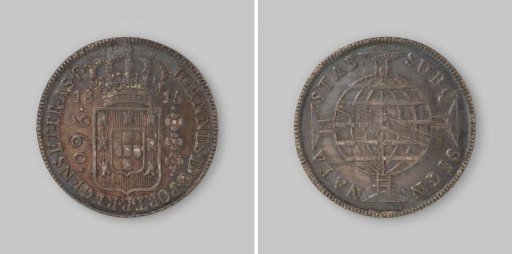 5 patacas or 960 reis from Brazil of Prince-Regent Joao VI, 1815