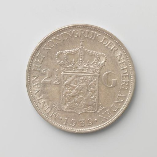 Dutch 2½ guilders, 1939