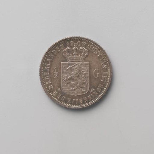 Dutch ½ guilder, 1907