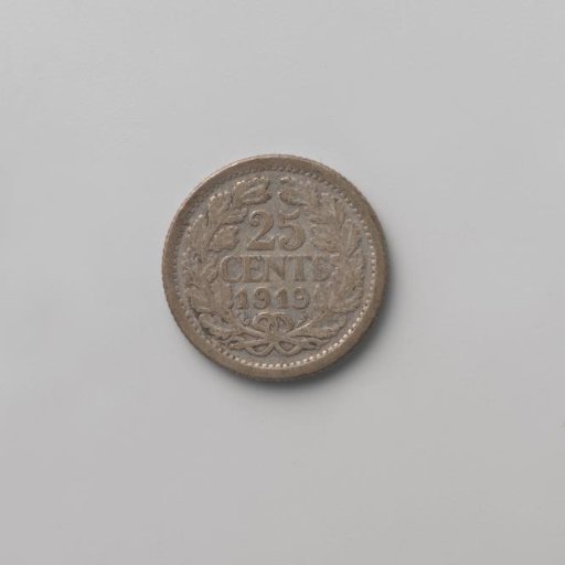 Dutch 25 cents, 1919