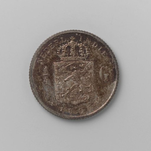 ¼ guilder of the Dutch East Indies, 1905