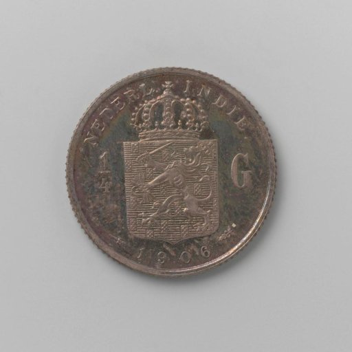 ¼ guilder of the Dutch East Indies, 1906