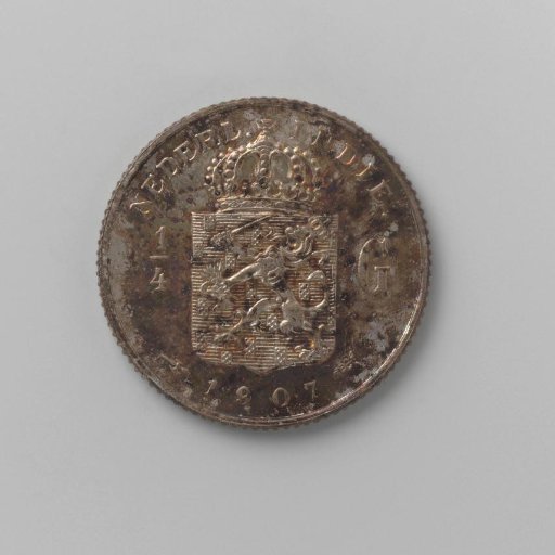 ¼ guilder of the Dutch East Indies, 1907