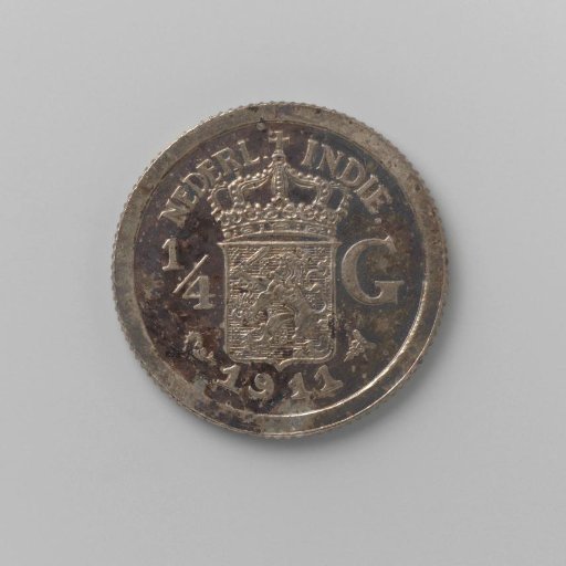 ¼ guilder of the Dutch East Indies, 1911
