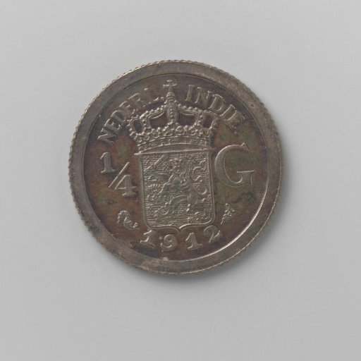 ¼ guilder of the Dutch East Indies, 1912
