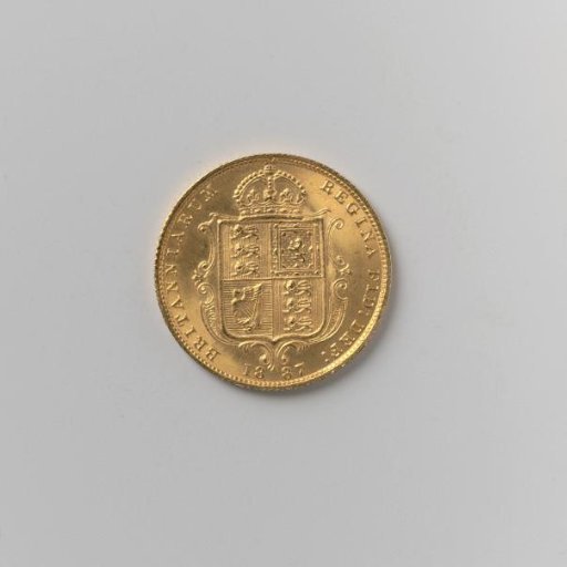 Half sovereign from England by Victoria, 1887