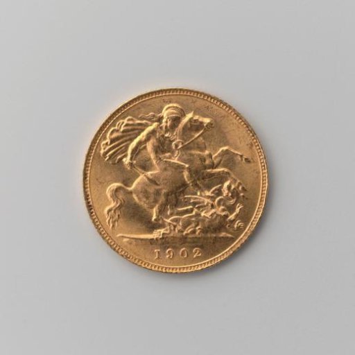 ½ sovereign from England of Edward VII, 1902