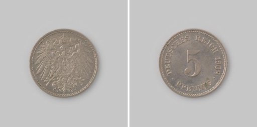 5 Pfennig from the German Empire, 1908