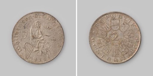 2 Schillings from the Republic of Austria, 1930
