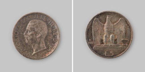 5 lire from Italy of King Vittorio Emanuele III, 1927
